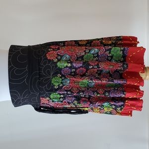 Desigual Black Floral Skirt - Size S